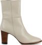 Pertini Enkellaarsjes Dames Laarzen Damesschoenen Leer 32130 Gebroken wit - Thumbnail 1