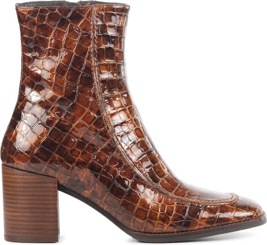 Enkellaarsjes croco print 2025