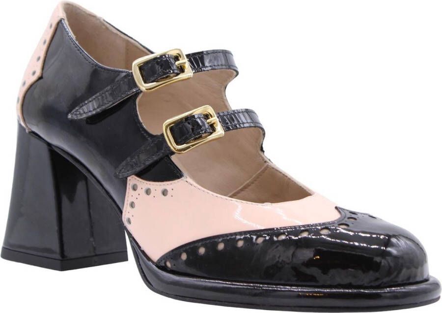 Pertini Klassieke Mary Jane Pump Schoenen Black Dames