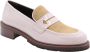 Pertini Klassieke Leren Mocassinschoenen Beige Dames - Thumbnail 1