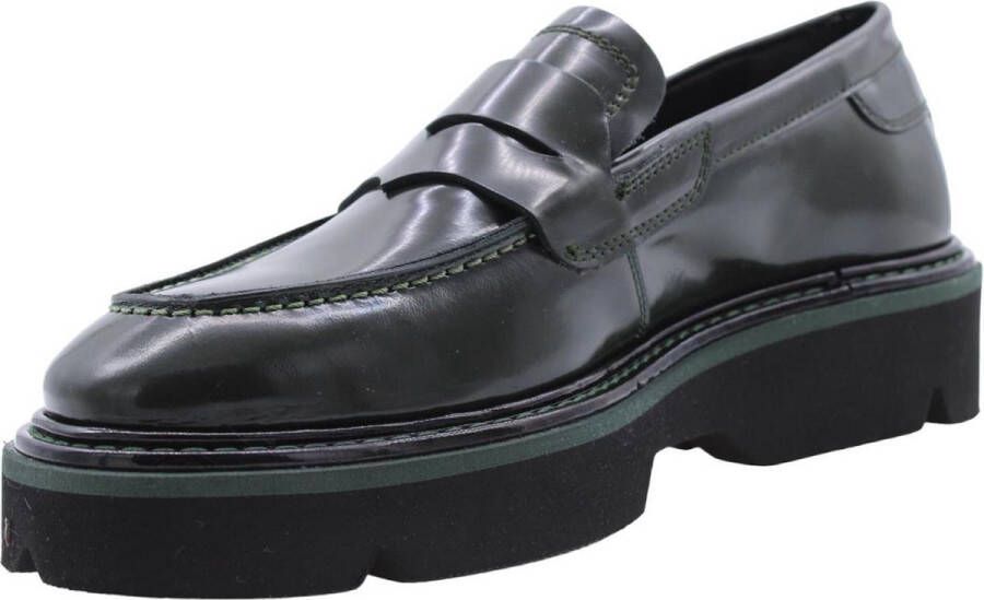 Pertini Stijlvolle Moccasin Loafers Green Dames