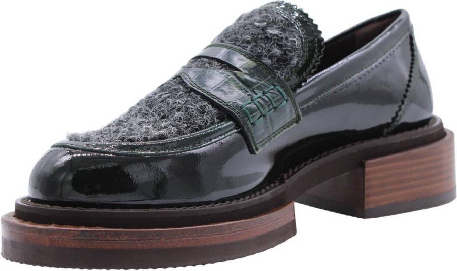 Pertini Stijlvolle Moccasin Loafers Green Dames