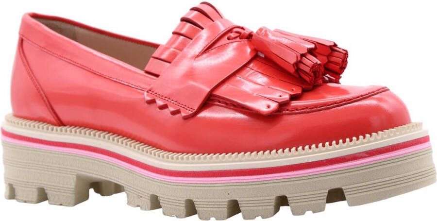 Pertini Mocassin Schoenen Red Dames