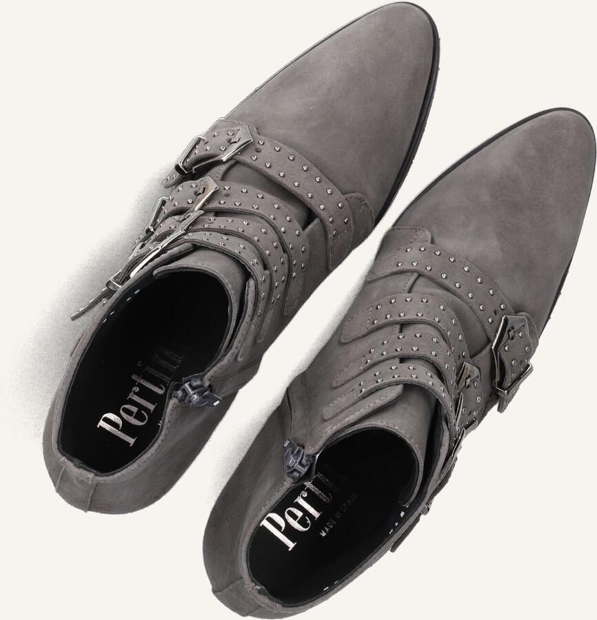 PERTINI Enkellaarsjes Dames 12368 Maat: 37 5 Materiaal: Suède Kleur: Grijs - Foto 2