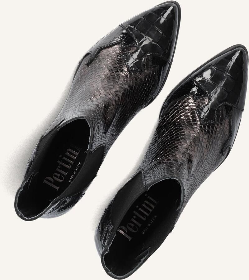 PERTINI Enkellaarsjes Dames 30961 Maat: 38 Materiaal: Leer Kleur: Zwart - Foto 2