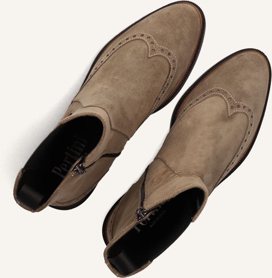 PERTINI Chelsea Boots Dames 32068 Maat: 37 Materiaal: Suède Kleur: Taupe - Foto 3