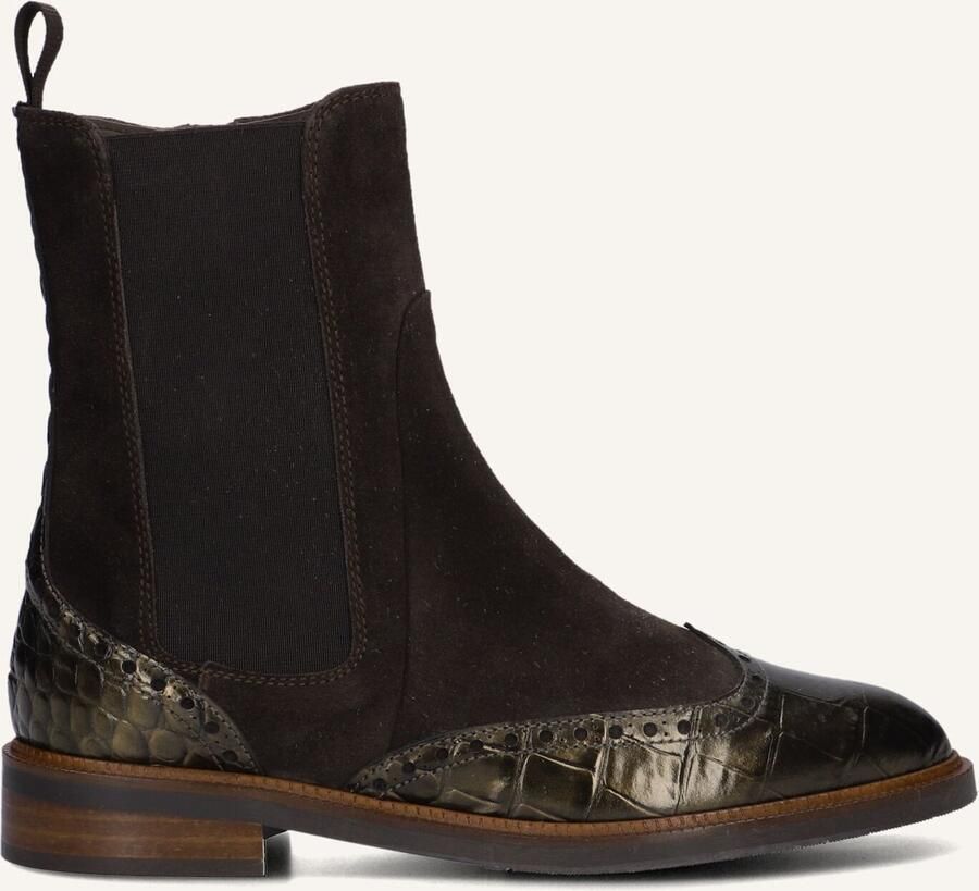 PERTINI Enkellaarsjes Dames 32068 Maat: 35 Materiaal: Suède Kleur: Bruin - Foto 2