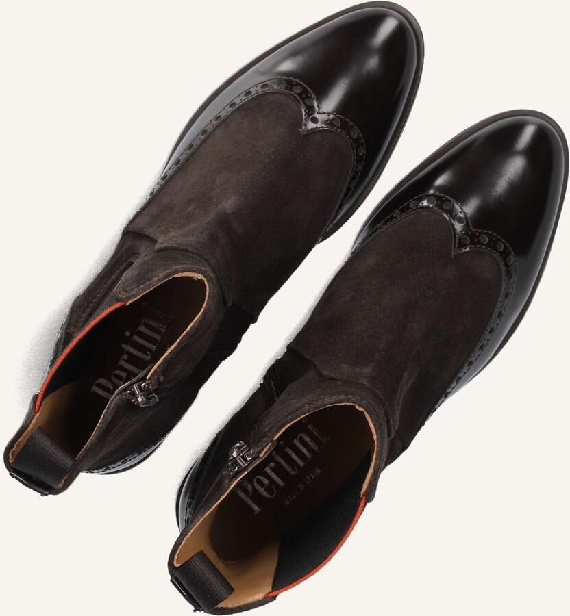 PERTINI Enkellaarsjes Dames 32068 Maat: 38 Materiaal: Suède Kleur: Bruin - Foto 2