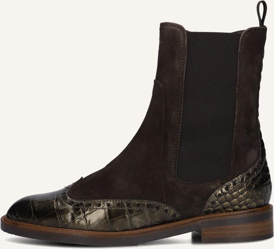 PERTINI Enkellaarsjes Dames 32068 Maat: 37 5 Materiaal: Suède Kleur: Bruin - Foto 2