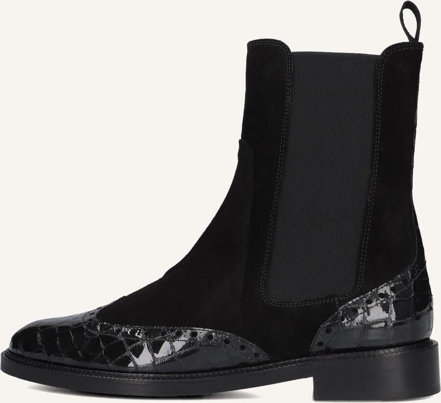 PERTINI Enkellaarsjes Dames 32068 Maat: 38 Materiaal: Suède Kleur: Zwart - Foto 2