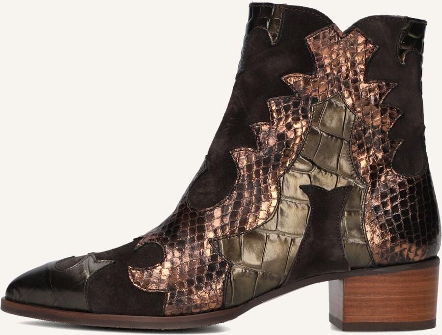 PERTINI Enkellaarsjes Dames 32709 Maat: 37 Materiaal: Suède Kleur: Brons - Foto 3