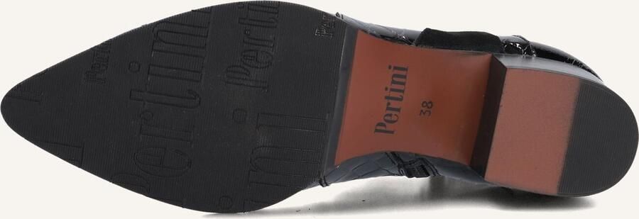 PERTINI Enkellaarsjes Dames 32709 Maat: 38 5 Materiaal: Suède Kleur: Zwart - Foto 3