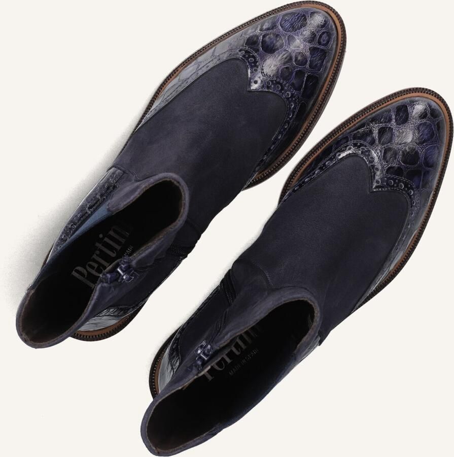 PERTINI Chelsea Boots Dames 33063 Maat: 41 Materiaal: Suède Kleur: Blauw - Foto 2