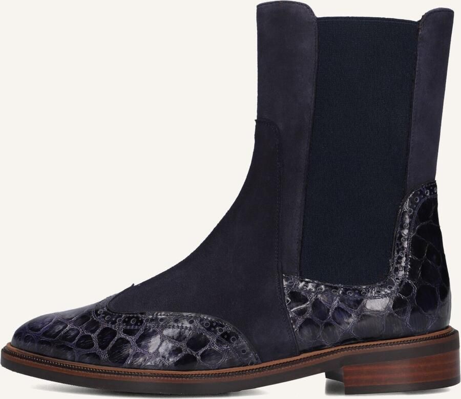 PERTINI Chelsea Boots Dames 33063 Maat: 38 5 Materiaal: Suède Kleur: Blauw - Foto 2