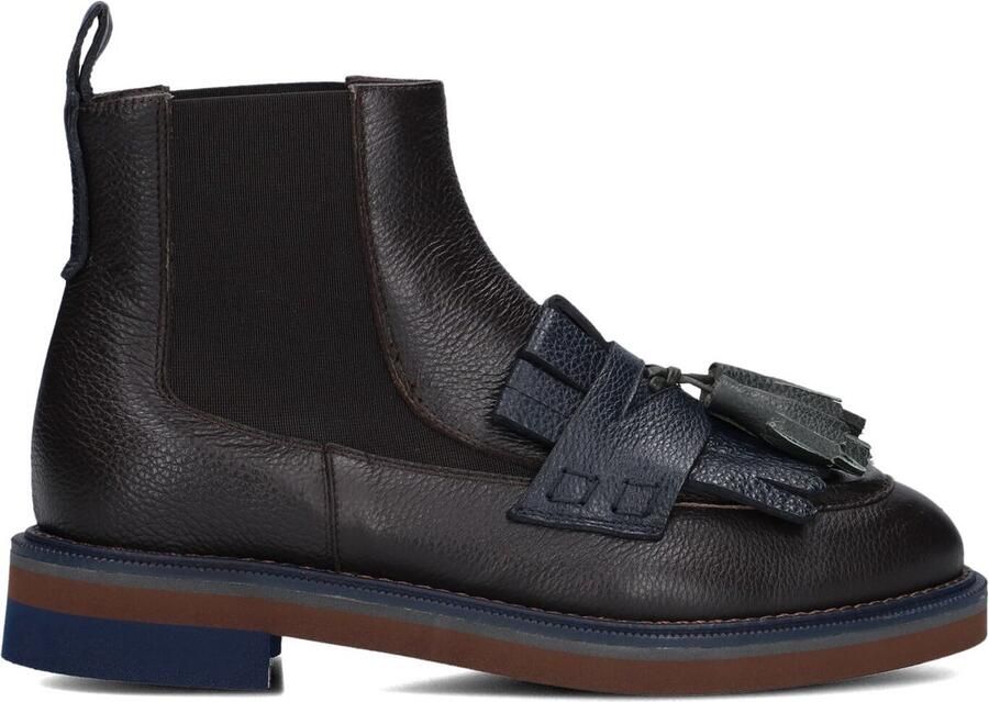 PERTINI Enkellaarsjes Dames 33118 Lakleer Bruin