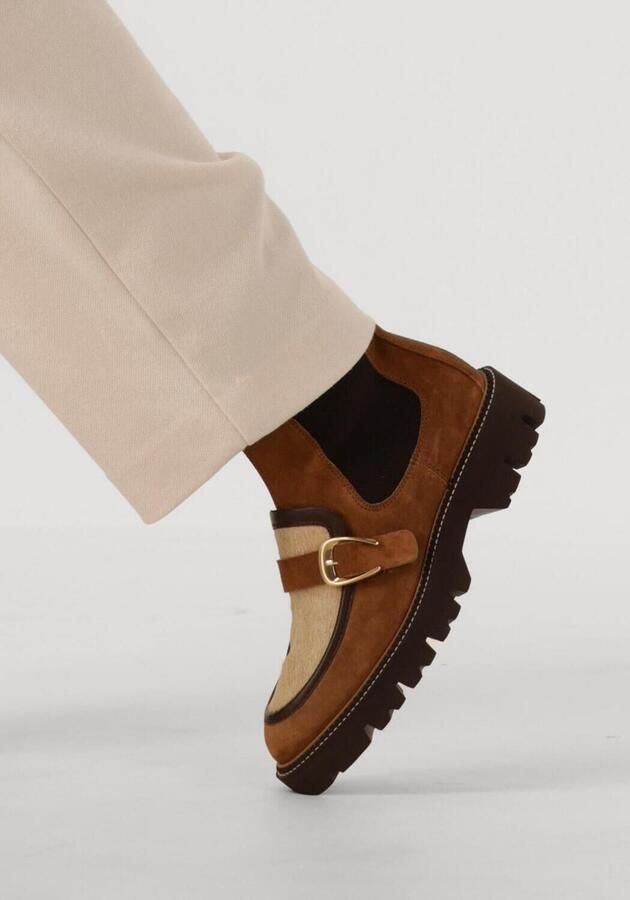 PERTINI Chelsea Boots Dames 33119 Maat: 39 Materiaal: Suède Kleur: Bruin - Foto 5