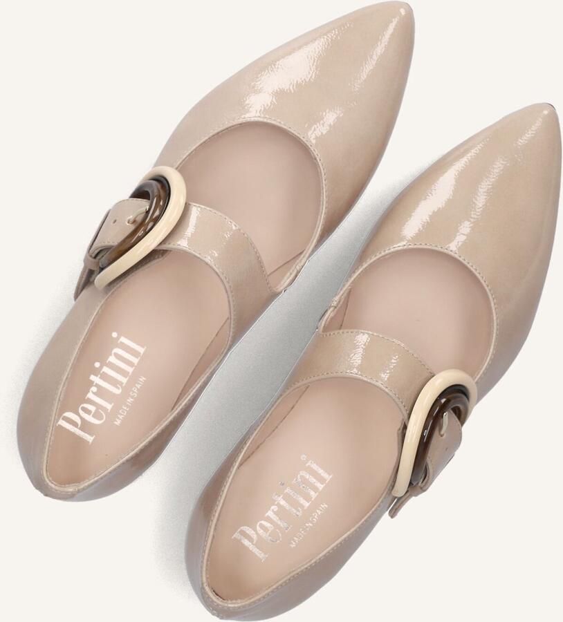 PERTINI Ballerina Dames 35155 Maat: 41 Materiaal: Lakleer Kleur: Beige - Foto 9