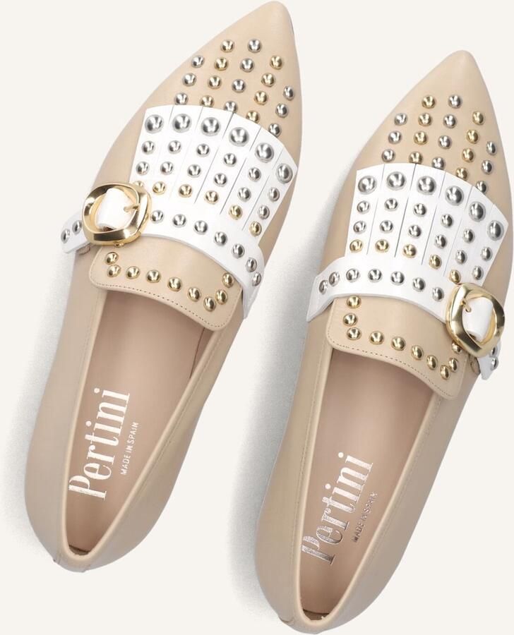 PERTINI Loafers Dames 35158 Maat: 38 Materiaal: Leer Kleur: Beige - Foto 3