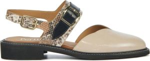 Pertini Sandalen Dames Damesschoenen Leer Blokhak hoogte 30780 Gebroken wit combi