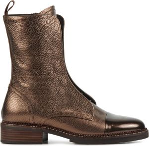 Pertini Enkellaarsjes Dames Laarzen Damesschoenen Leer 32105 Brons