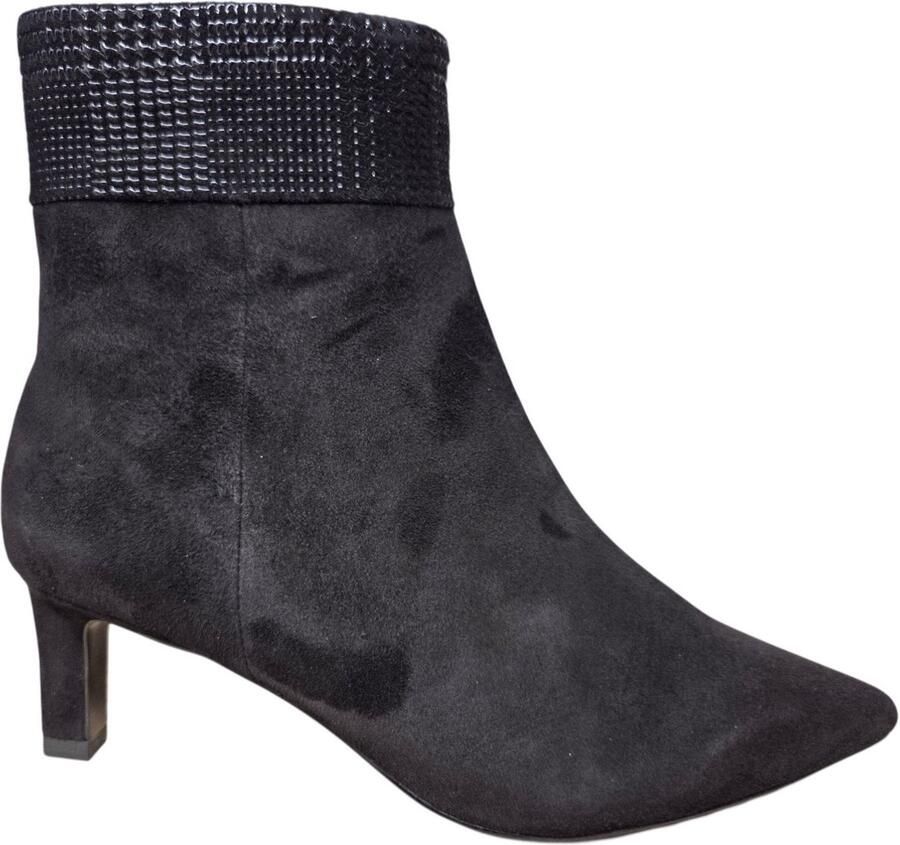Peter Kaiser Enkellaarzen Zwart Suede Dames Zwart