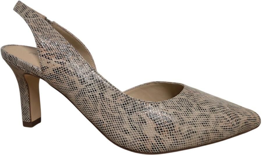 Peter Kaiser Pump open Hiel Luipaardprint Leer Dames Beige