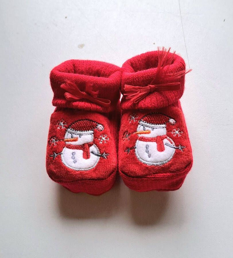 Petit Villain Slofjes kerstmis sneeuwpop petit vilain