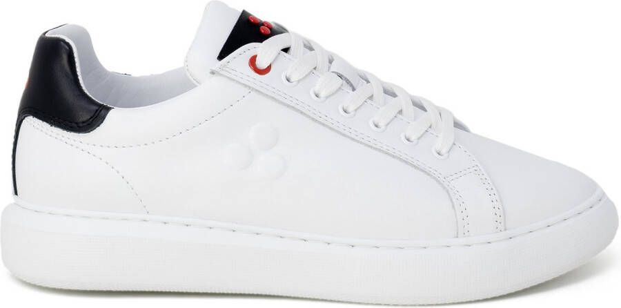 Peuterey Zwarte leren vetersneakers met rubberen zool Black Dames - Foto 2