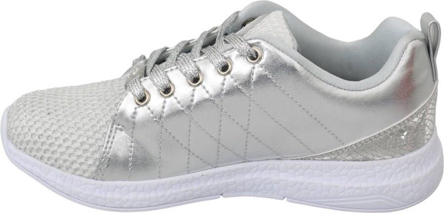 Philipp Plein Gisella Zilveren Polyester Sneakers Grijs Heren