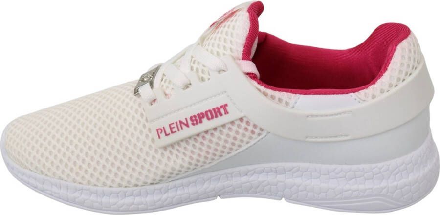 Philipp Plein Witte Roze Polyester Becky Sneakers White Heren