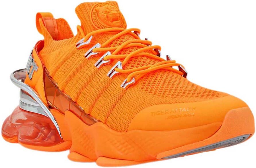 Plein Sport Fluo Oranje Tiger Attack Hardloopschoen Orange Heren