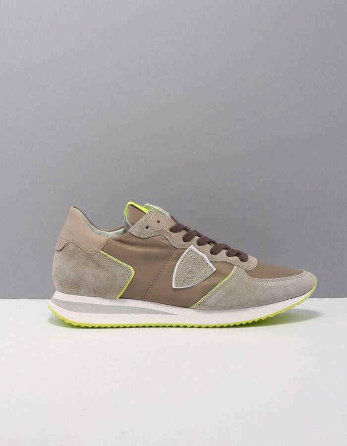 Philippe Model Bekijk hier de Tzld- Tropez X WN30 MONDIAL NEON-BEIGE van by SHUZ sneakers lage-sneakers dames WN30 MONDIAL NEON-BEIGE Suede Comb