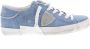 Philippe Model Dames Sneakers Prsx Low Woman Denim Bluette Jeansblauw - Thumbnail 1