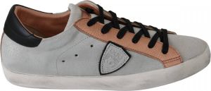 Philippe Model Gray Rose Leather Casual Sneakers schoenen Grijs Dames