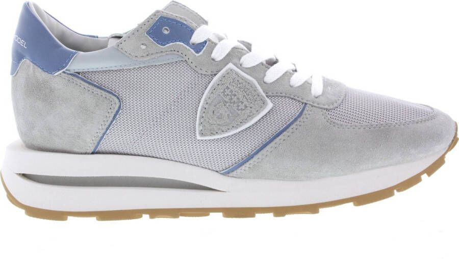 PHILIPPE MODEL Lage Sneakers Heren Tropez Haute Low Man Maat: 41 Materiaal: Suède Kleur: Grijs