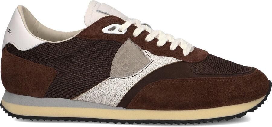 PHILIPPE MODEL Lage Sneakers Heren Blville Low Man Maat: 46 Materiaal: Leer Kleur: Bruin