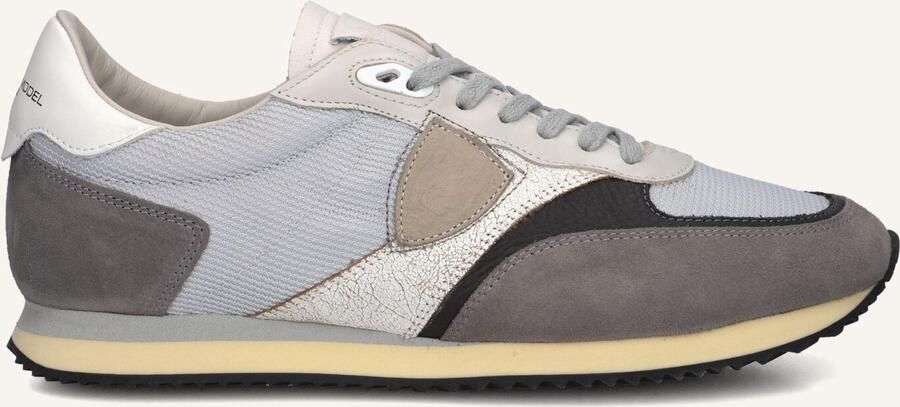 PHILIPPE MODEL Lage Sneakers Heren Blville Low Man Leer Grijs