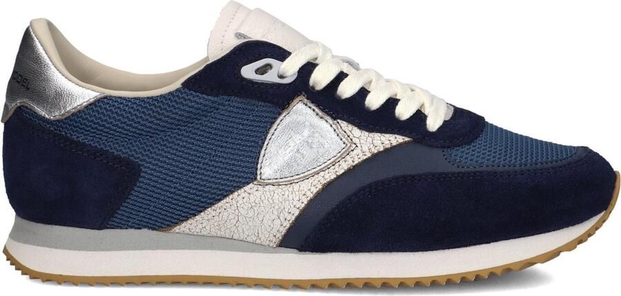 PHILIPPE MODEL Lage Sneakers Dames Blville Low Woman Maat: 37 Materiaal: Suède Kleur: Blauw