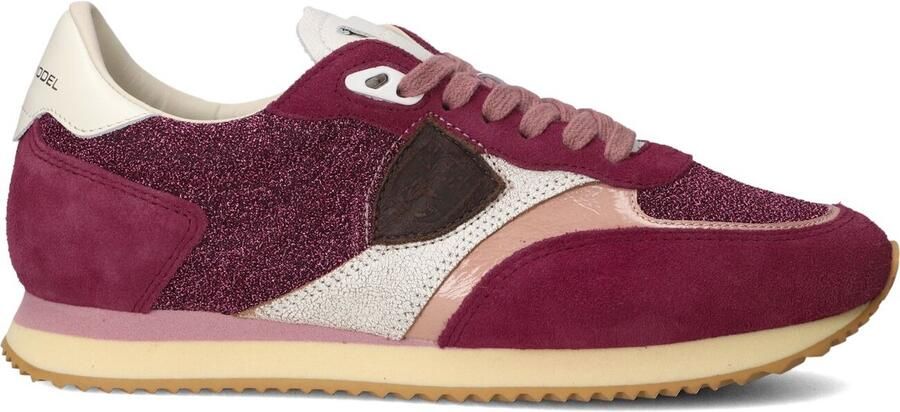 Philippe Model Blville Low Woman Sneakers Textiel Dames Rood