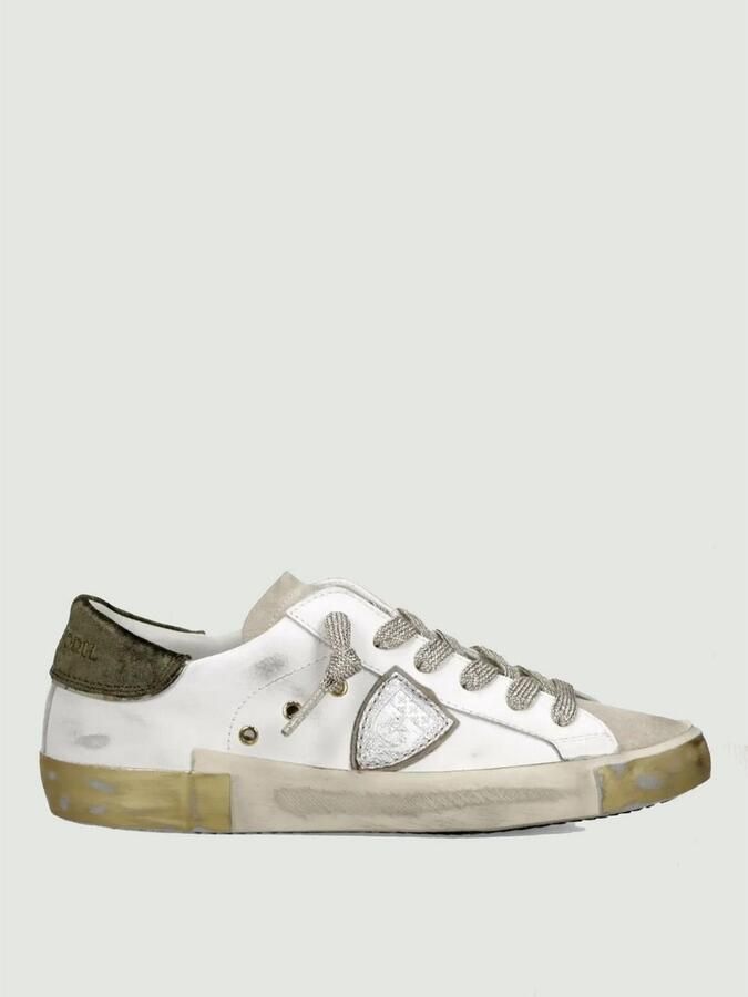 Philippe Model Lace-up Leather Sneakers Wo White