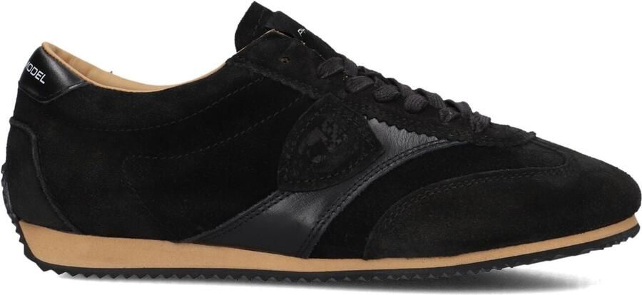 PHILIPPE MODEL Lage Sneakers Dames Planche Low Woman Suède Zwart