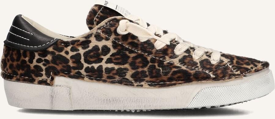 PHILIPPE MODEL Lage Sneakers Dames Prsx Low Woman Maat: 39 Materiaal: Ponyhair Kleur: Bruin