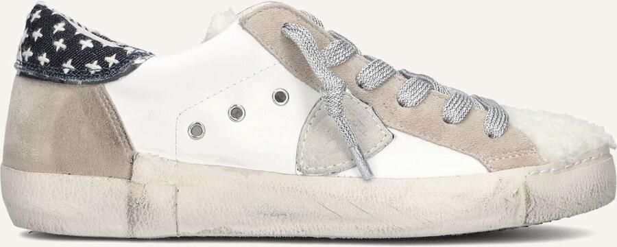 PHILIPPE MODEL Lage Sneakers Dames Prsx Low Woman Maat: 37 Materiaal: Textiel Kleur: Wit
