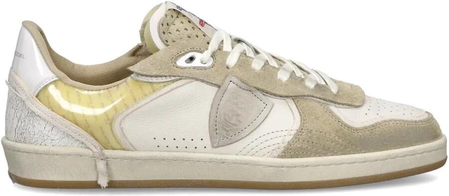 Philippe Model Multicolor Leren Sneakers Amandel Teen Sluiting - Foto 2
