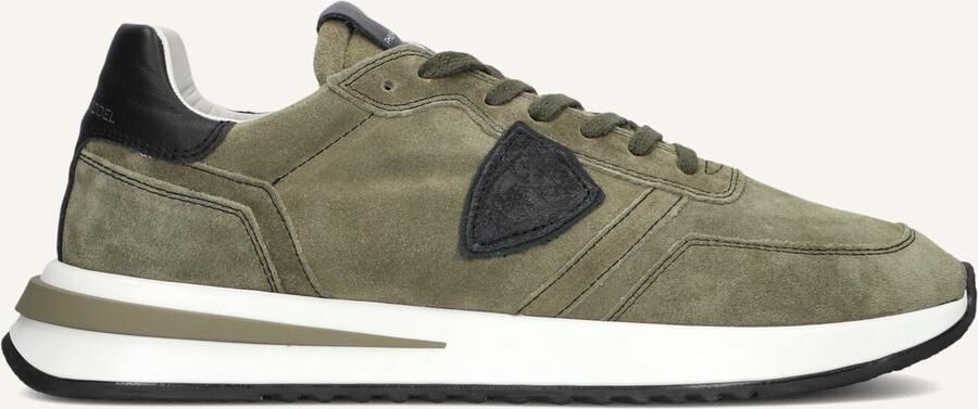 PHILIPPE MODEL Lage Sneakers Heren Tropez 2.1 Low Man Suède Groen