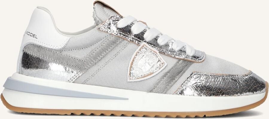 PHILIPPE MODEL Lage Sneakers Dames Tropez 2.1 Low Maat: 42 Materiaal: Leer Kleur: Zilver - Foto 2