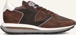 PHILIPPE MODEL Lage Sneakers Heren Tropez Haute Low Man Leer Bruin