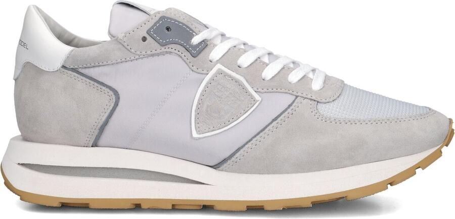 PHILIPPE MODEL Lage Sneakers Heren Tropez Haute Low Man Maat: 44 Materiaal: Suède Kleur: Grijs