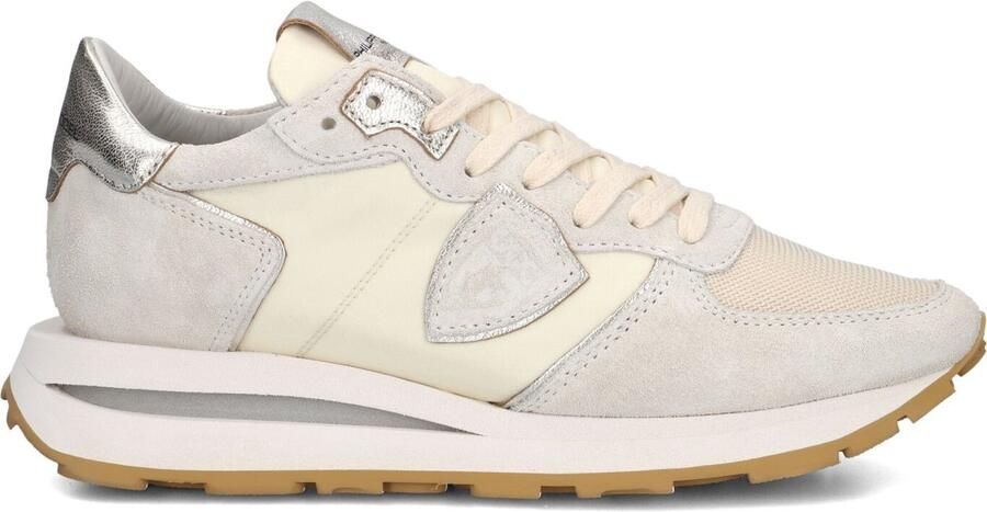 PHILIPPE MODEL Lage Sneakers Dames Tropez Haute Low Woman Maat: 38 Materiaal: Suède Kleur: Beige