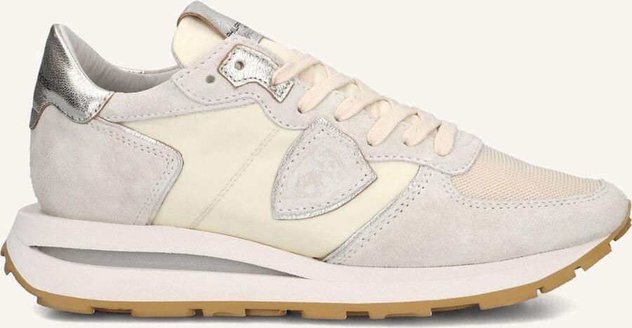 PHILIPPE MODEL Lage Sneakers Dames Tropez Haute Low Woman Suède Beige